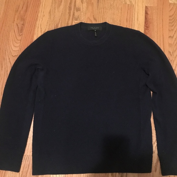 rag & bone Other - Rag and Bone Cashmere Sweater Crew neck Navy Blue